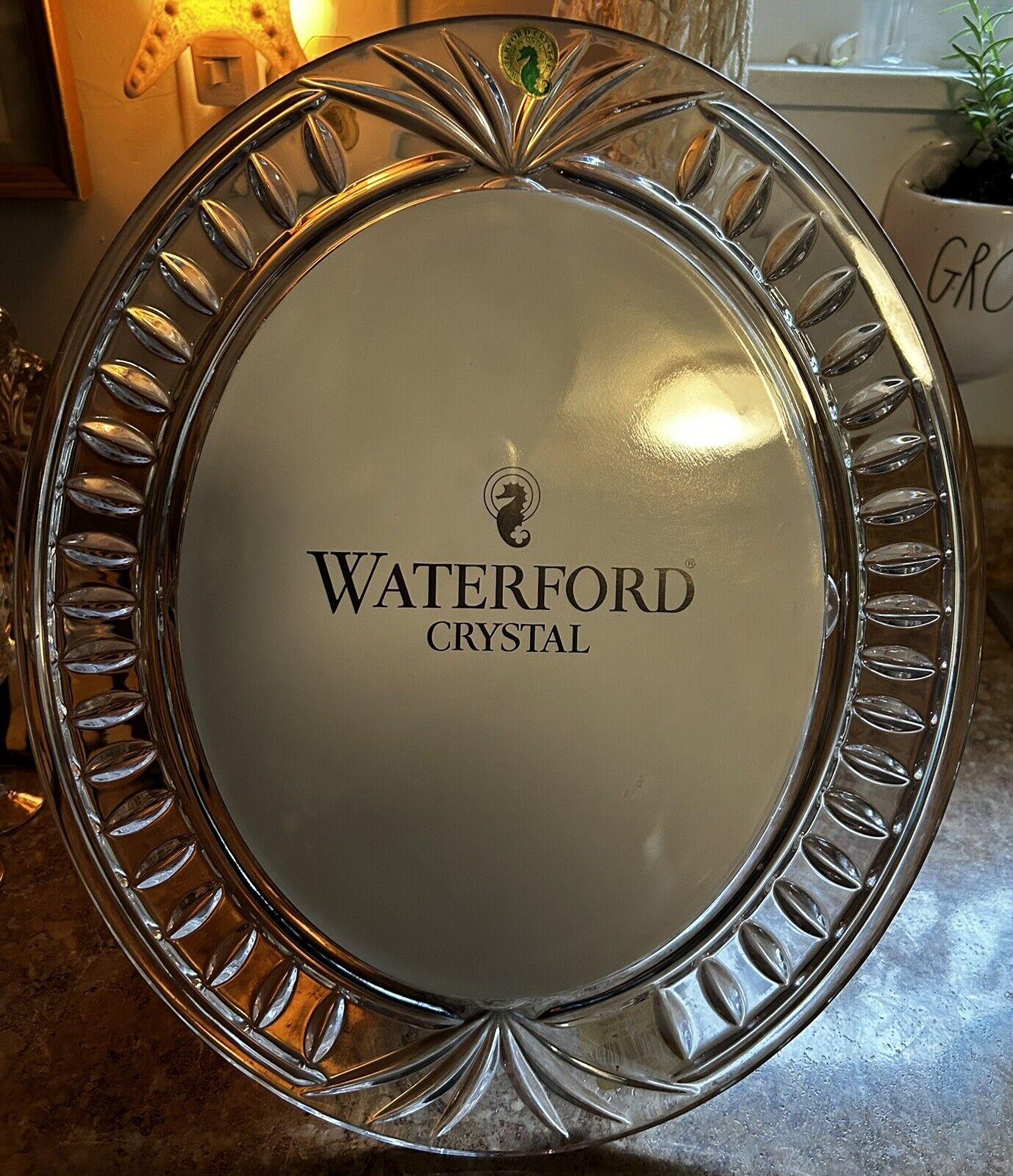 Waterford Crystal Overture  Picture Frame 8” X 10” Original Stickers