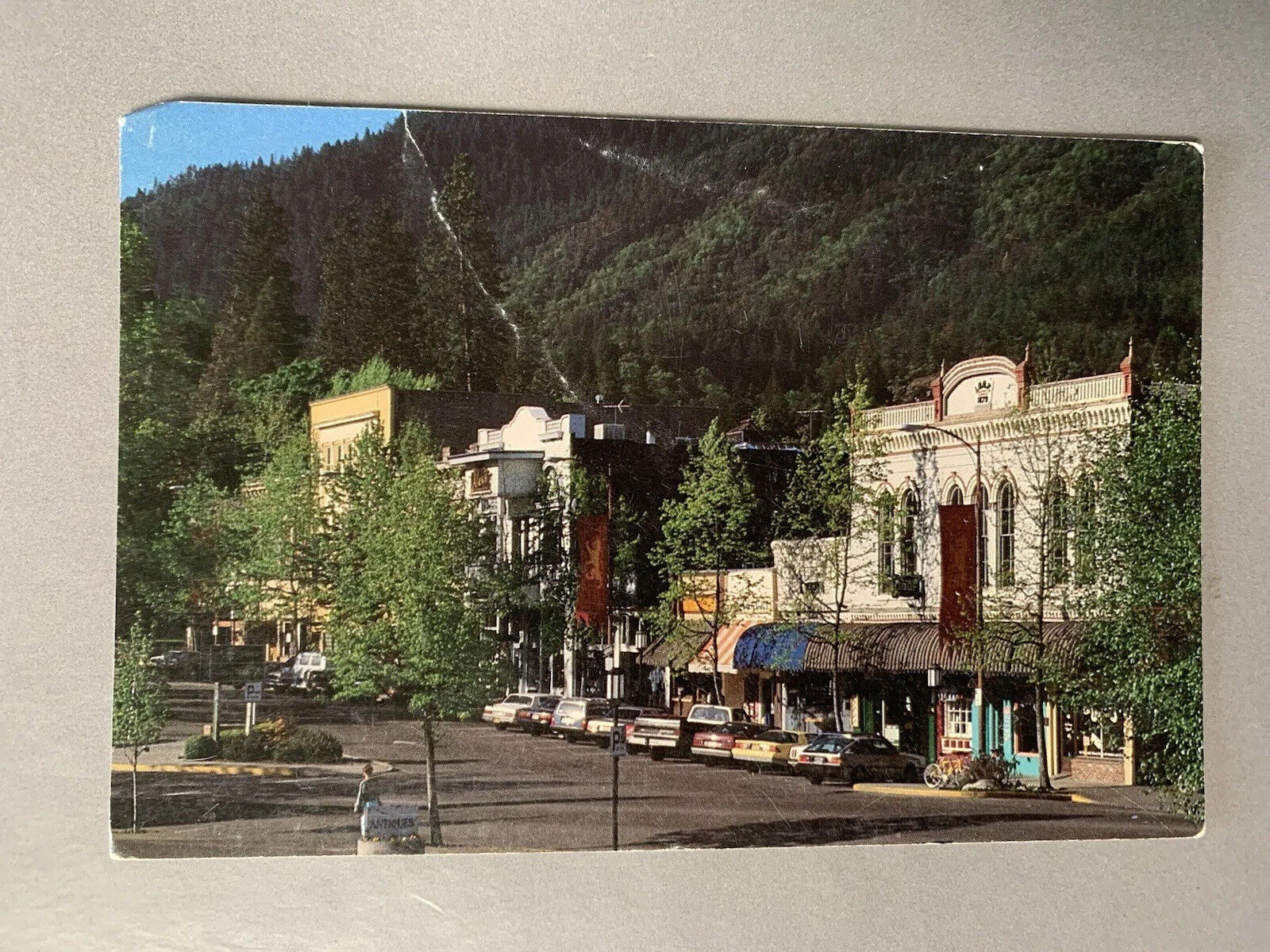 Vintage 1980s The Plaza Ashland Oregon Postcard Unposted (has some wear) Vtg
