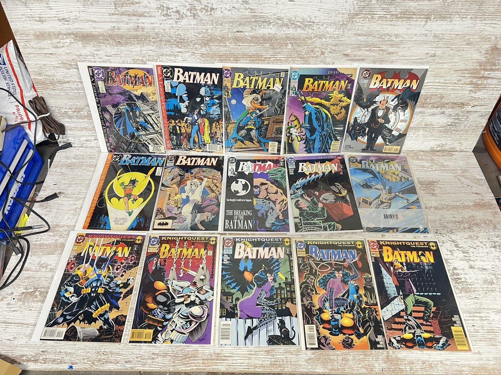 Lot Of 37 Batman Comics Dark Knight Bane Catwoman Robin Croc Two Face Comic Book