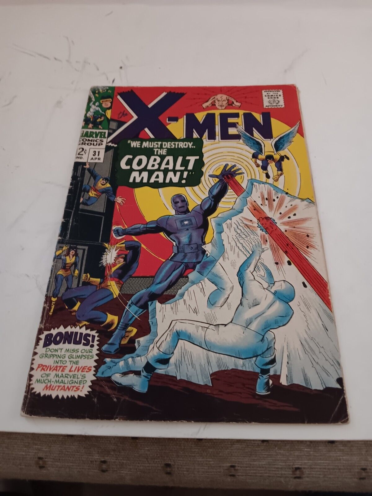 X-Men #31 - AWSOME RAW MID-GRADE - 1st App Cobalt Man - Marvel Comics 1967
