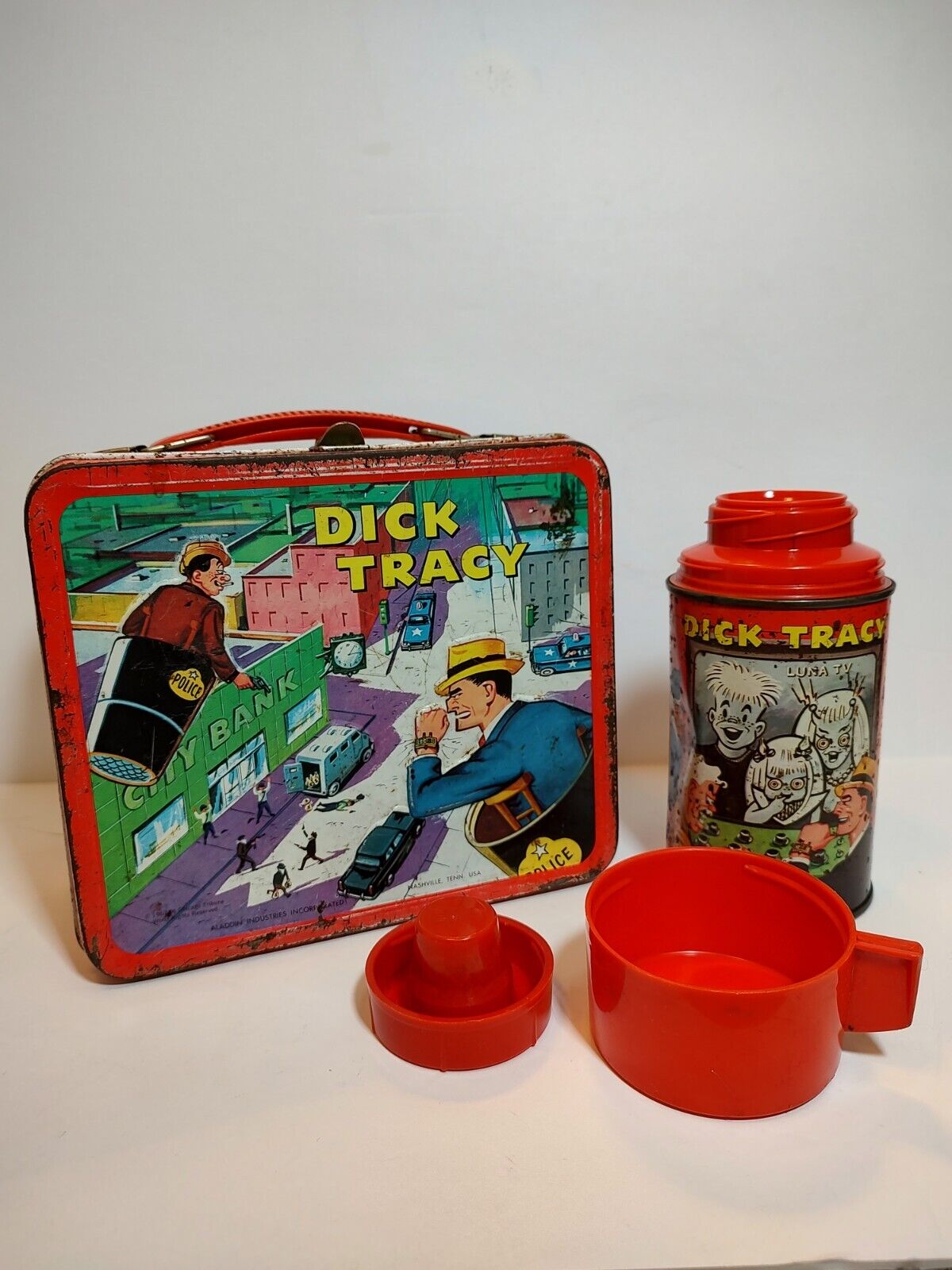 Vintage Dick Tracy Lunchbox & Thermos (1967)