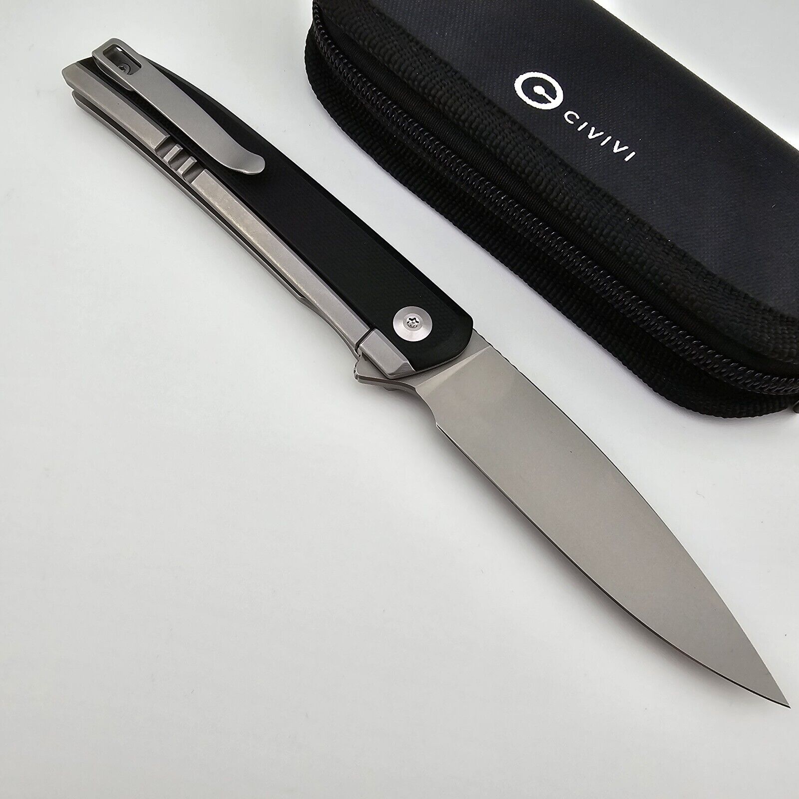 CIVIVI Savant Folding Knife 14C28N Stainless Steel Handle G10 Inlay C20063B-2