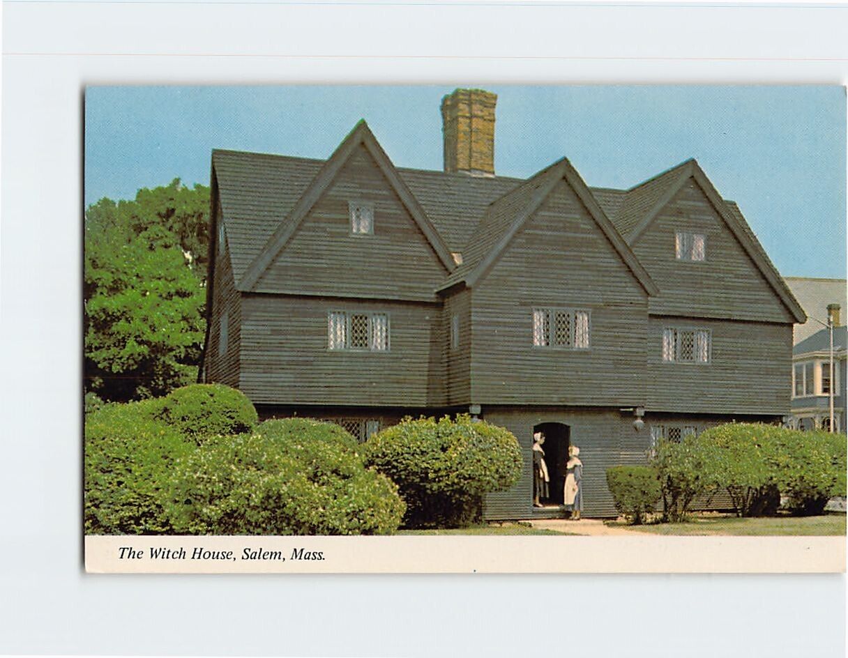 Postcard The Witch House Salem Massachusetts USA