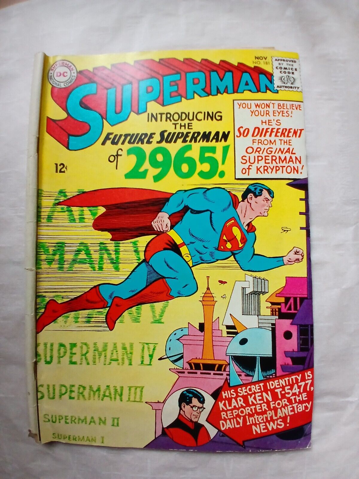 Superman #181 November 1965. Classic Silver Age Issue