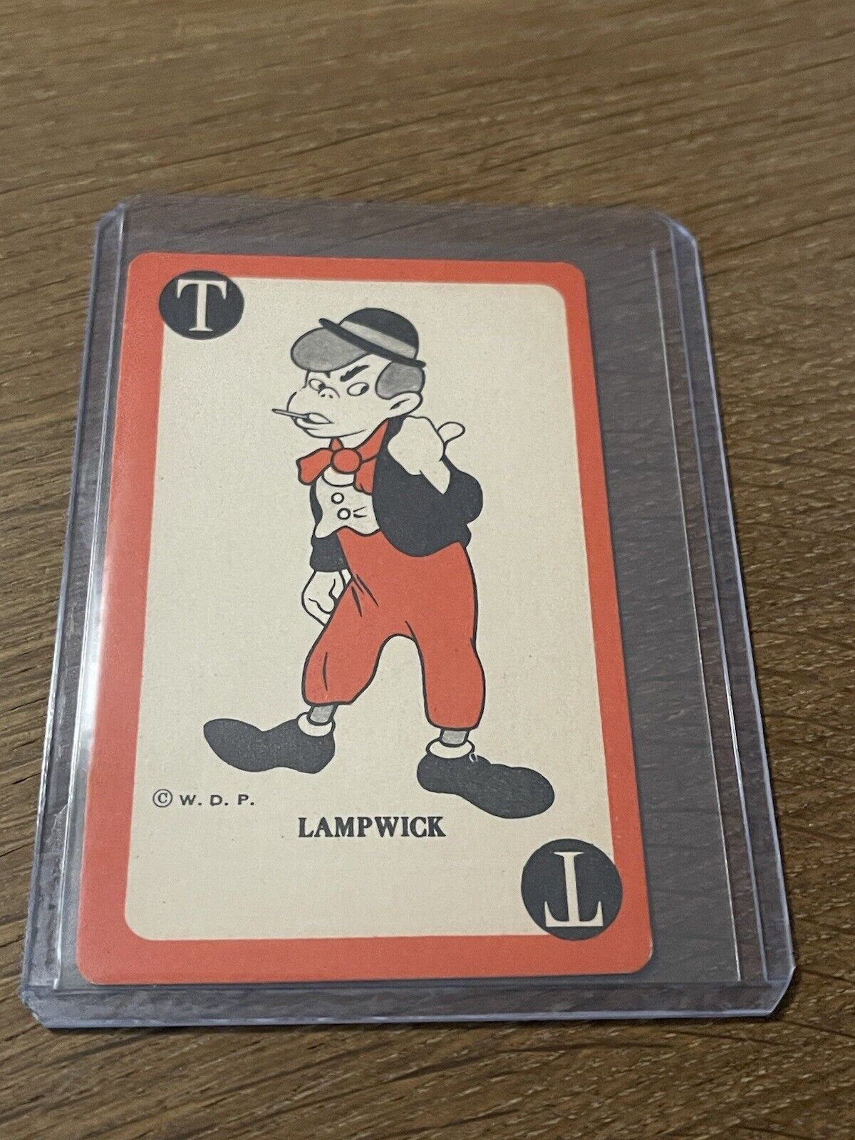1939 WALT DISNEY PINOCCHIO “LAMPWICK” ROOKIE CARD WHITMAN DISNEYANA