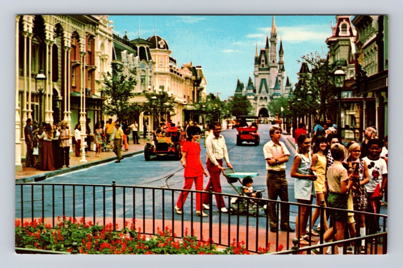 Orlando FL-Florida, Walt Disney World Main Street USA Vintage Souvenir Postcard