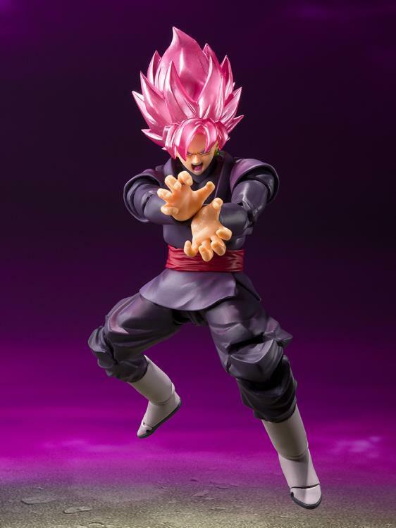Hot Bandai S.H. Figuarts Dragon Ball Goku Black Super Saiyan Rose Action Figure