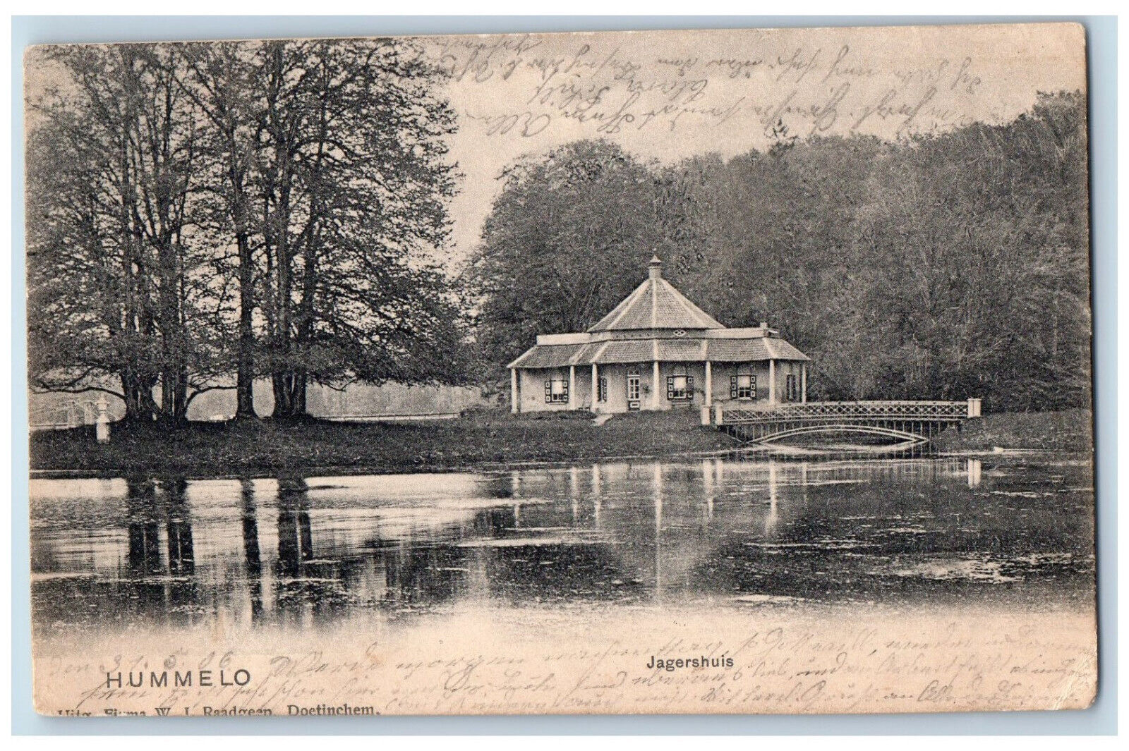 Hummelo Gelderland Netherlands Postcard Hunter's House 1906 Antique Posted