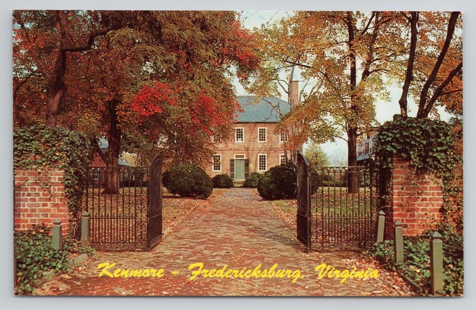 Kenmore Built In 1752 Fredericksburg, Virginia Postcard 1669