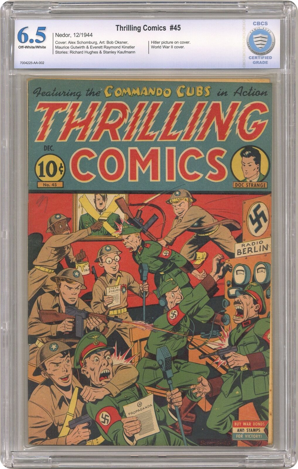 Thrilling Comics #45 CBCS 6.5 1944 7004225-AA-002