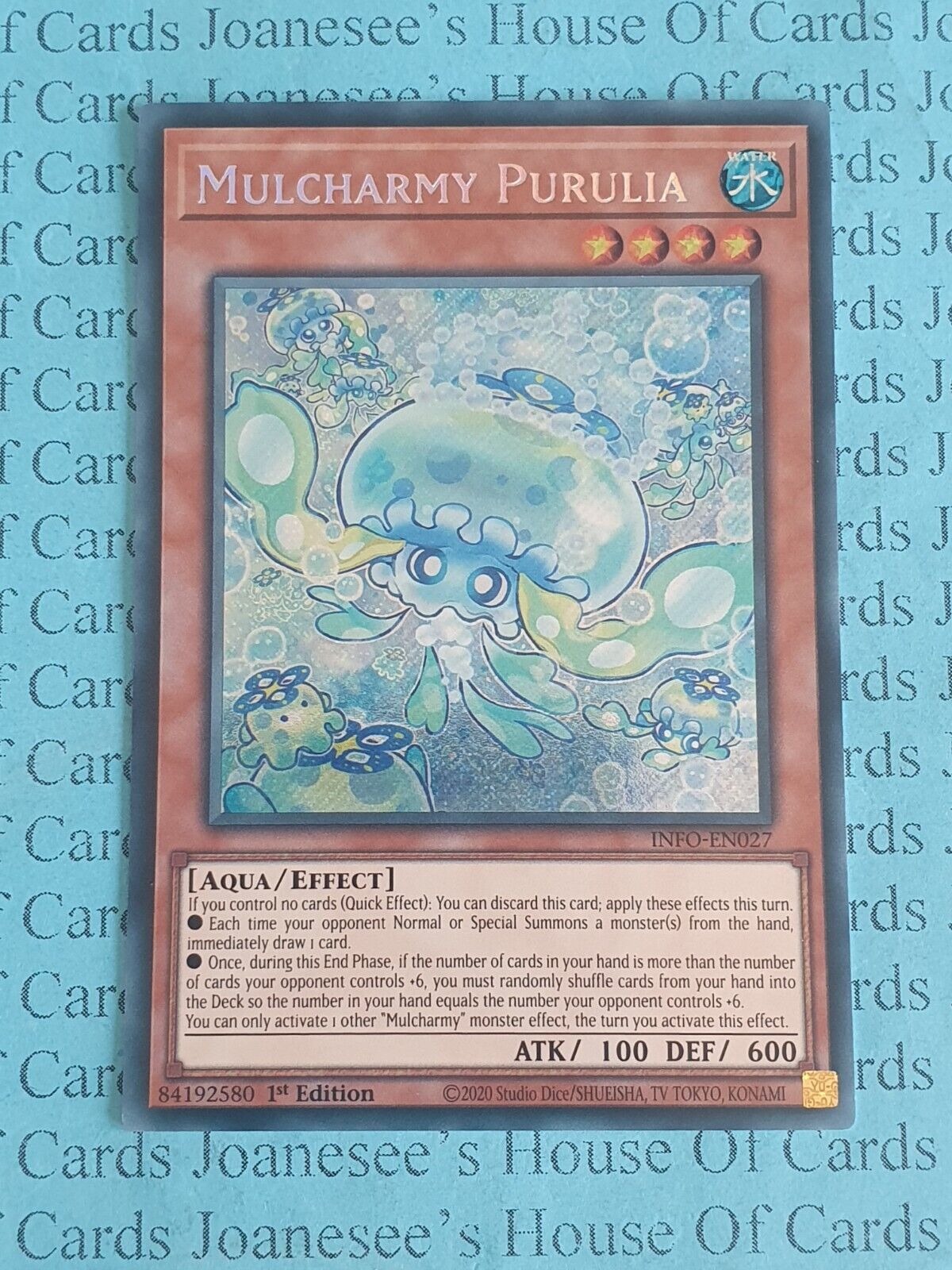 INFO-EN027 Mulcharmy Purulia Secret Rare Yu-Gi-Oh Card 1st Edition New