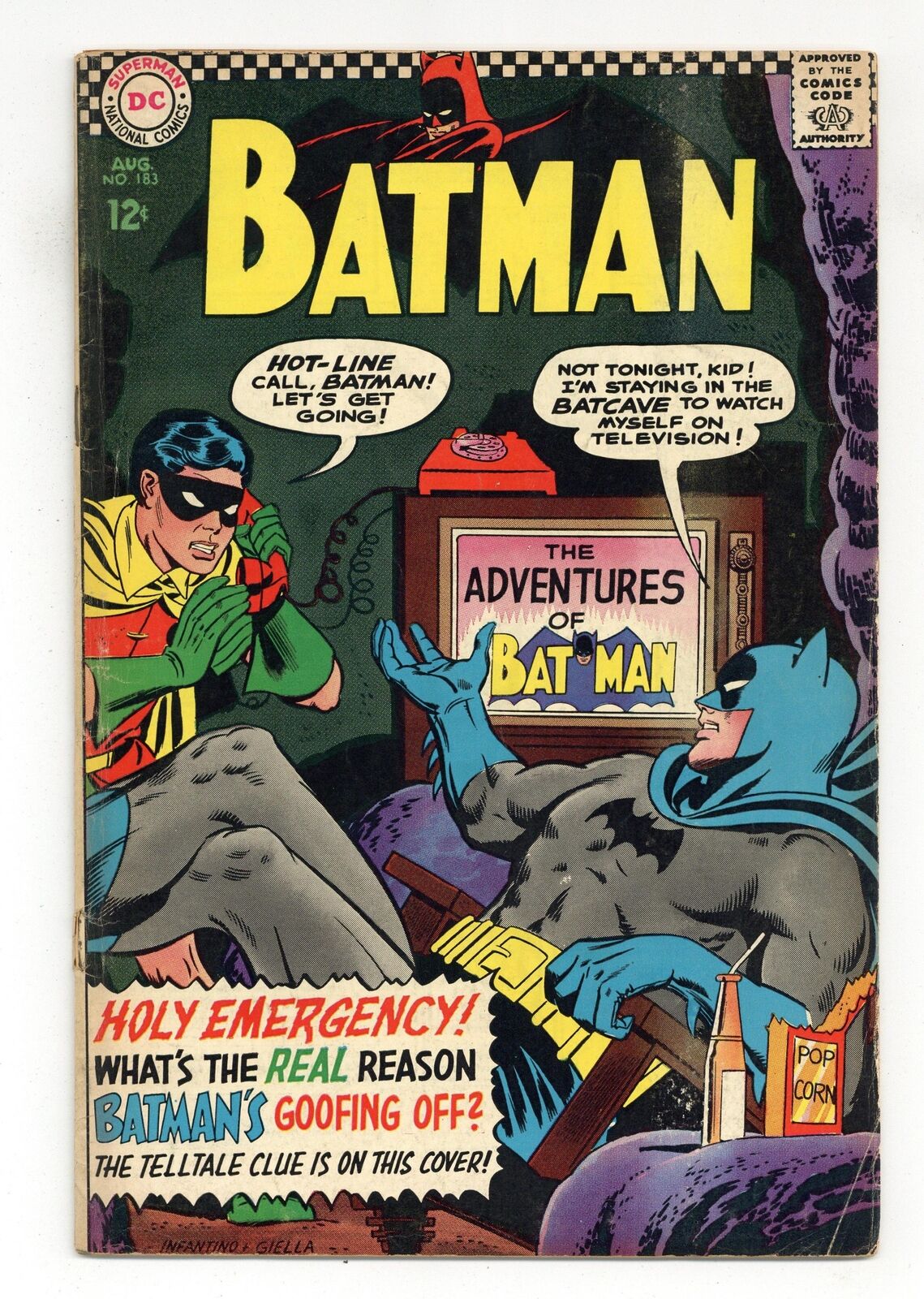 Batman #183 GD+ 2.5 1966