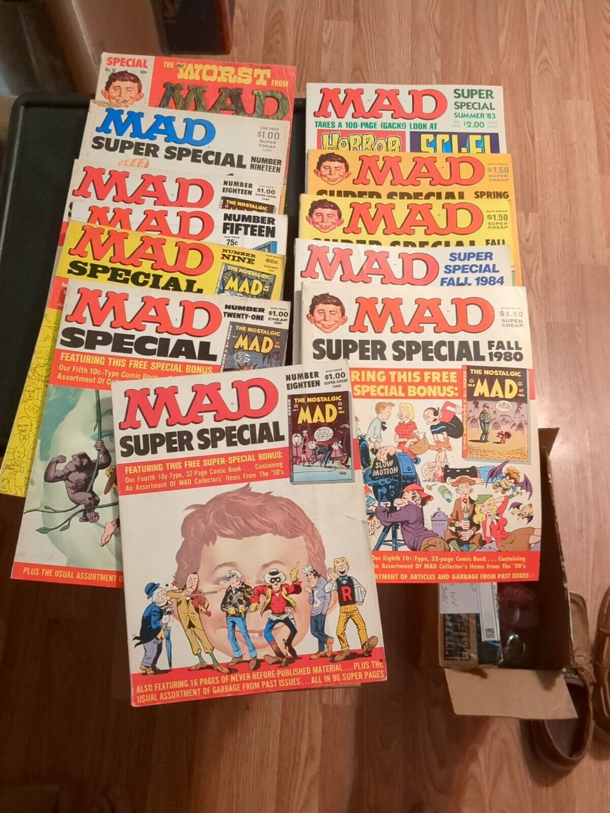 Lot Of 12 Vintage Mad Magazine Books  Super special Issues 