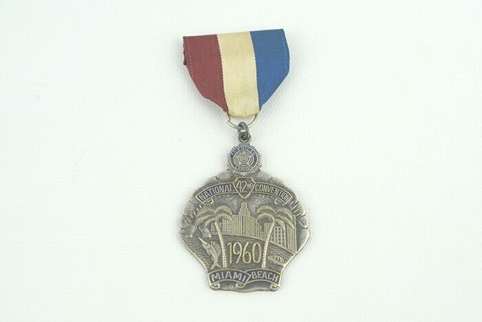 Vintage 1960 American Legion National 42nd Convention Badge Miami Beach, FL