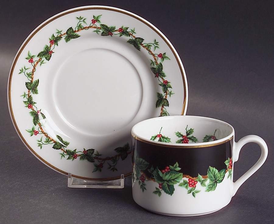 Waverly Holiday Bouquet Cup & Saucer 4062546