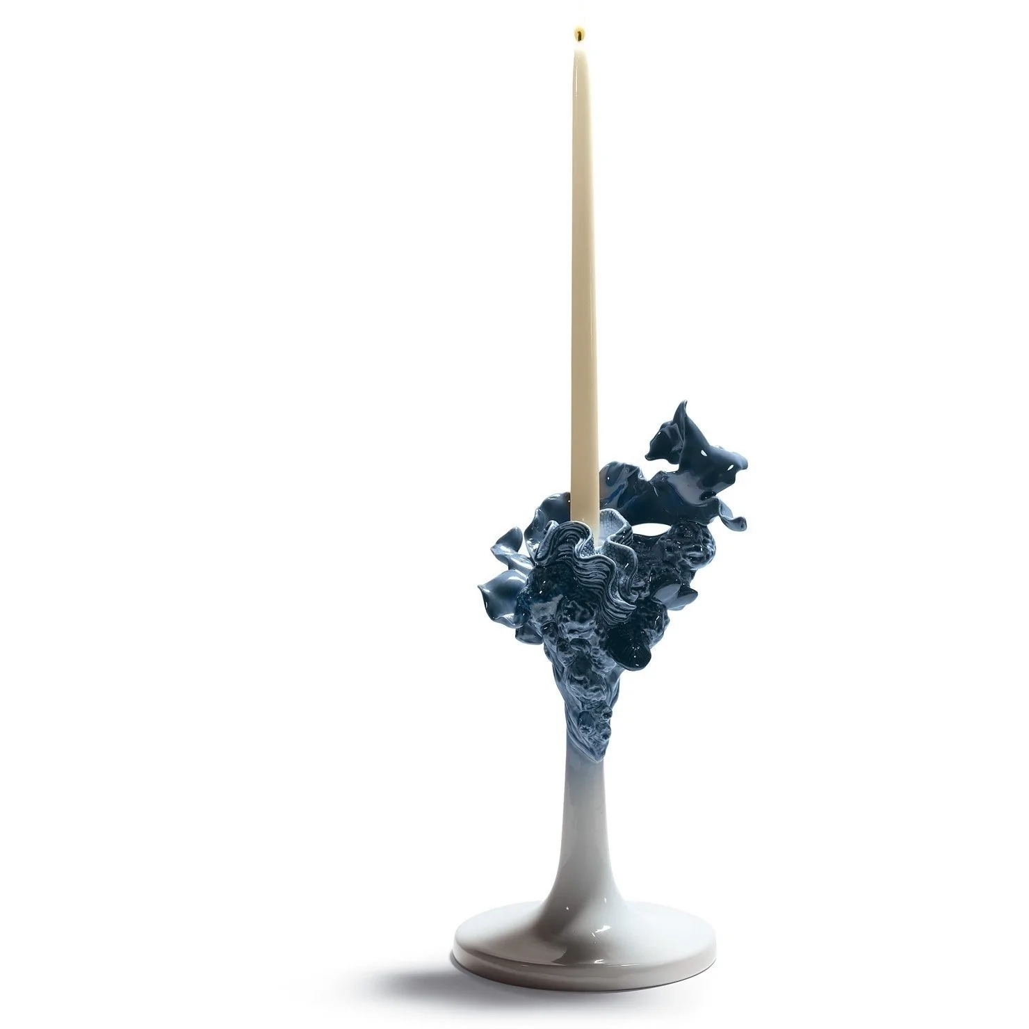 Lladro Naturofantastic Single Candleholder Blue 01007960