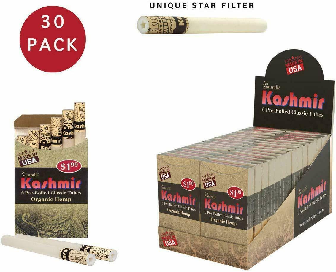 Kashmir Classic Organic Hemp Regular King Size Cigarette Filter Tubes - 30 Pack