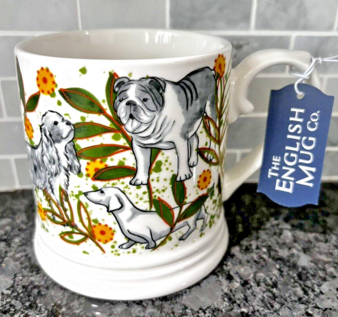 The English Mug Company Fine China Made In England Puppies Mug