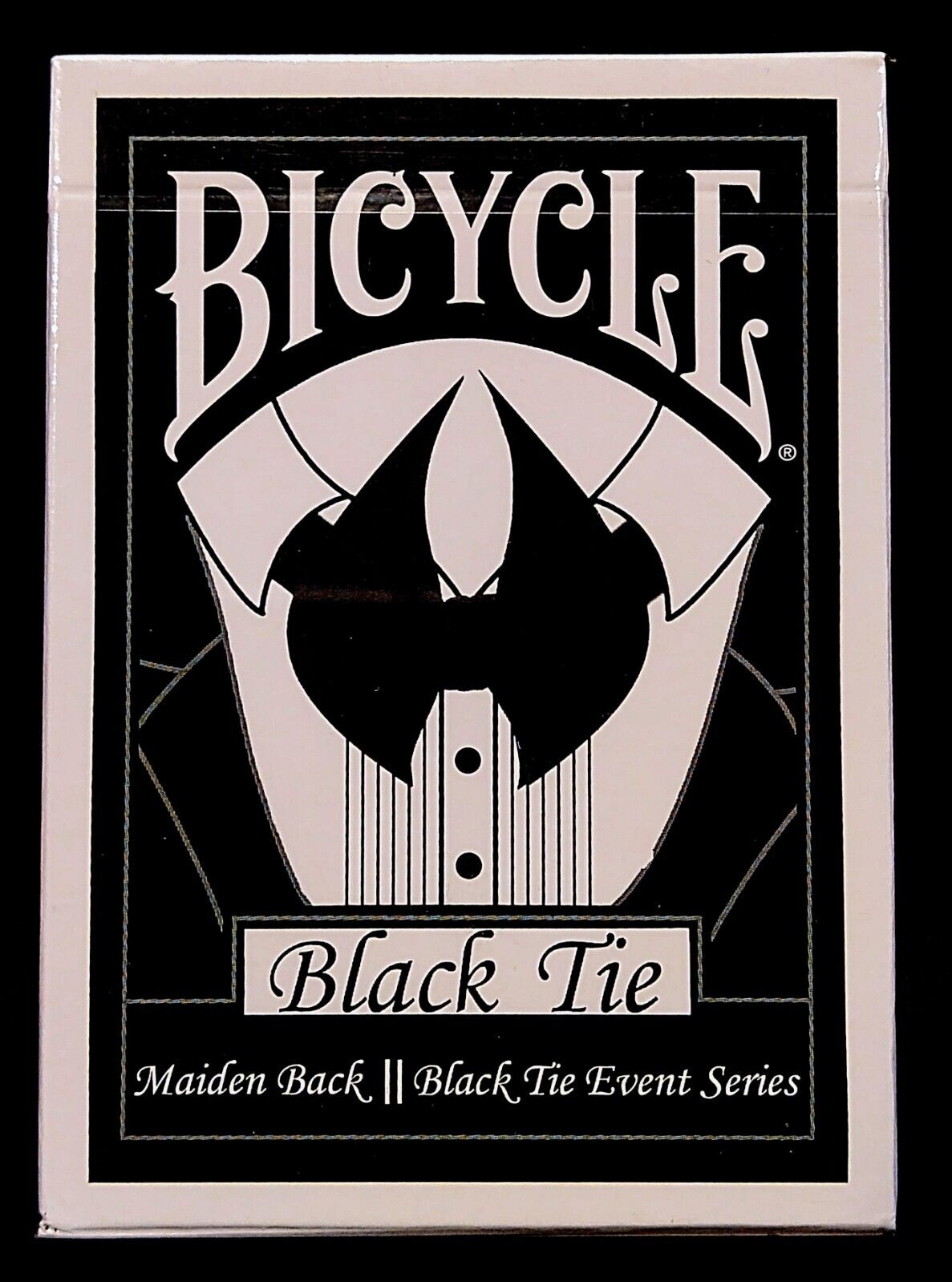 Bicycle Black Tie Maiden Back Playing Card Deck New Sealed Rare 