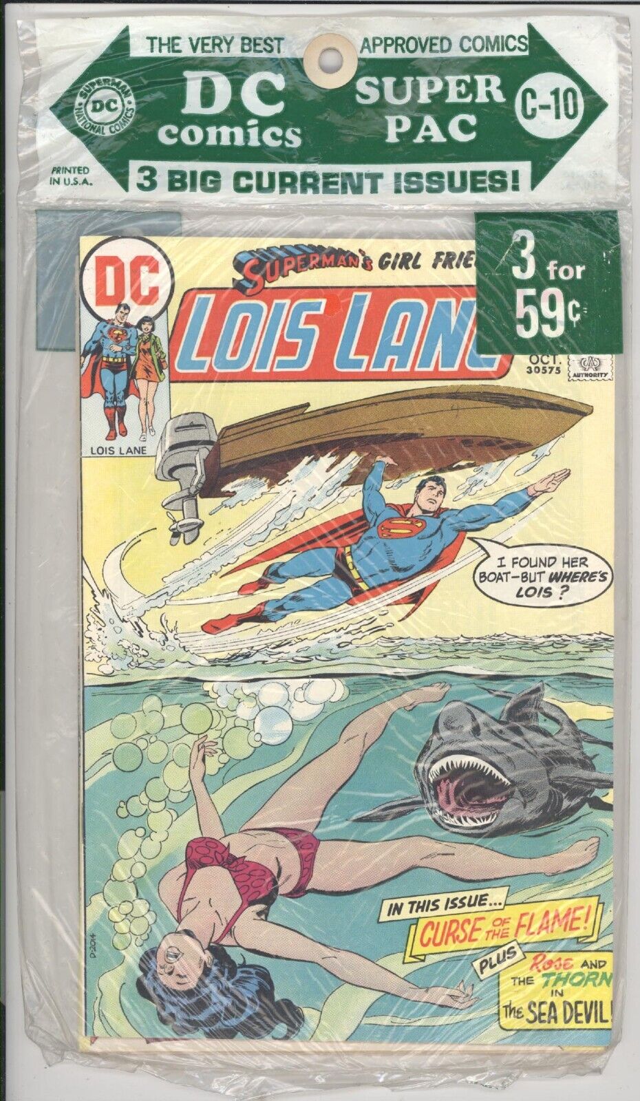 DC SUPER PACK  #C-10  NM-/9.2  - Sealed with Lois Lane Superboy & Inferior Five