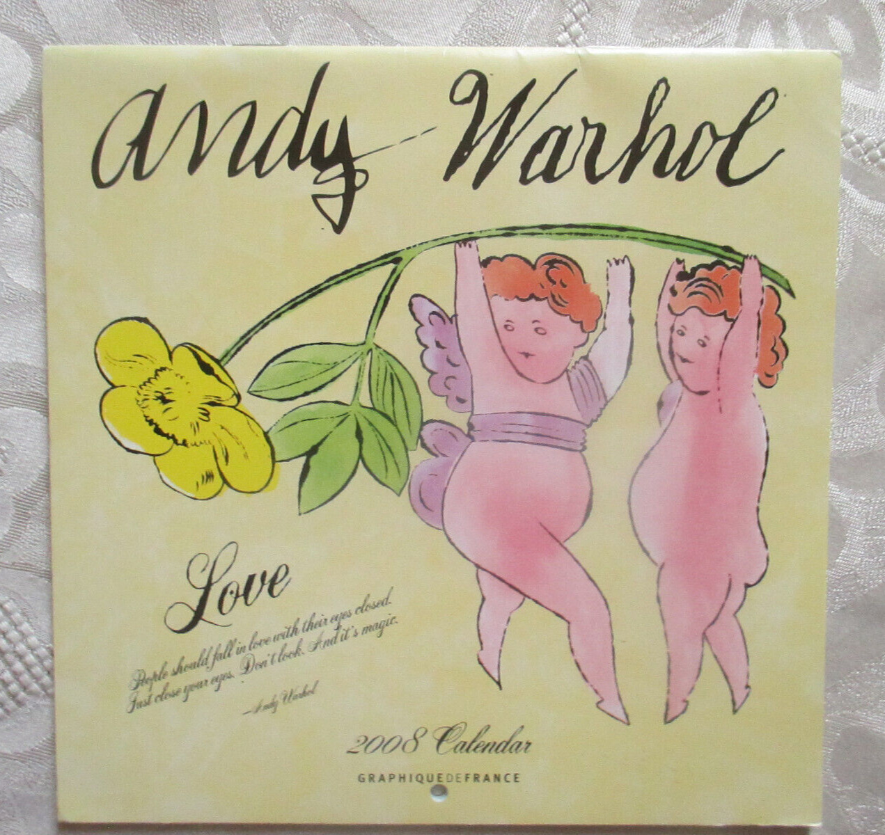 Andy Warhol LOVE Graphique De France 2008 Calendar 7\