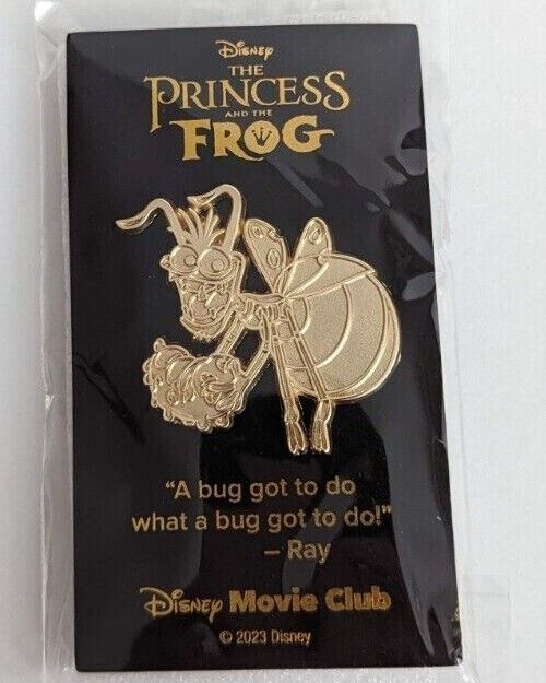 The Princess and the Frog Disney Movie Club Pin VIP With Authenticity NEW