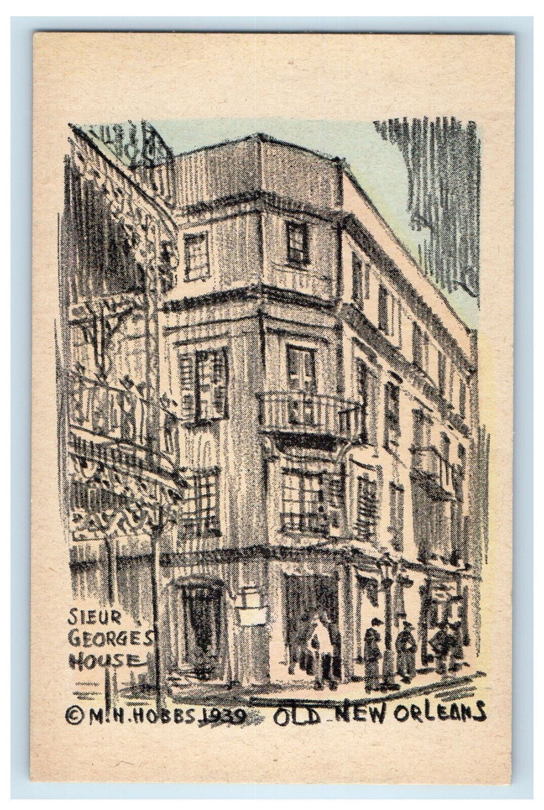 1939 Sieur Georges House Old New Orleans Louisiana LA Unposted Postcard