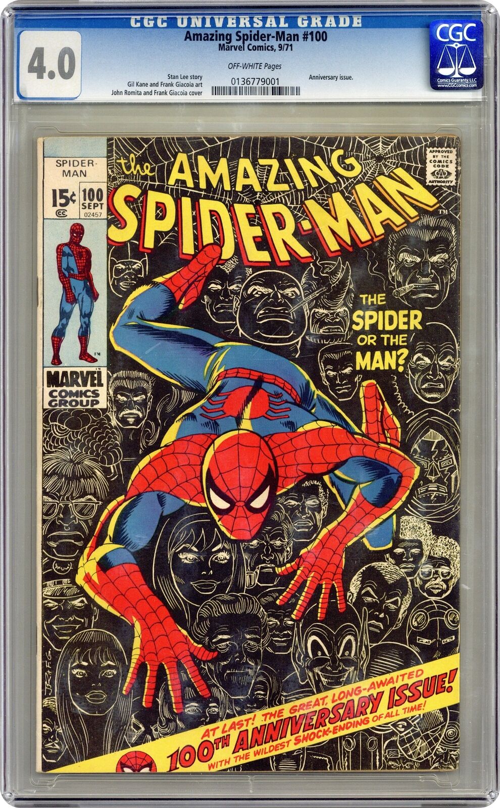 Amazing Spider-Man #100 CGC 4.0 1971 0136779001
