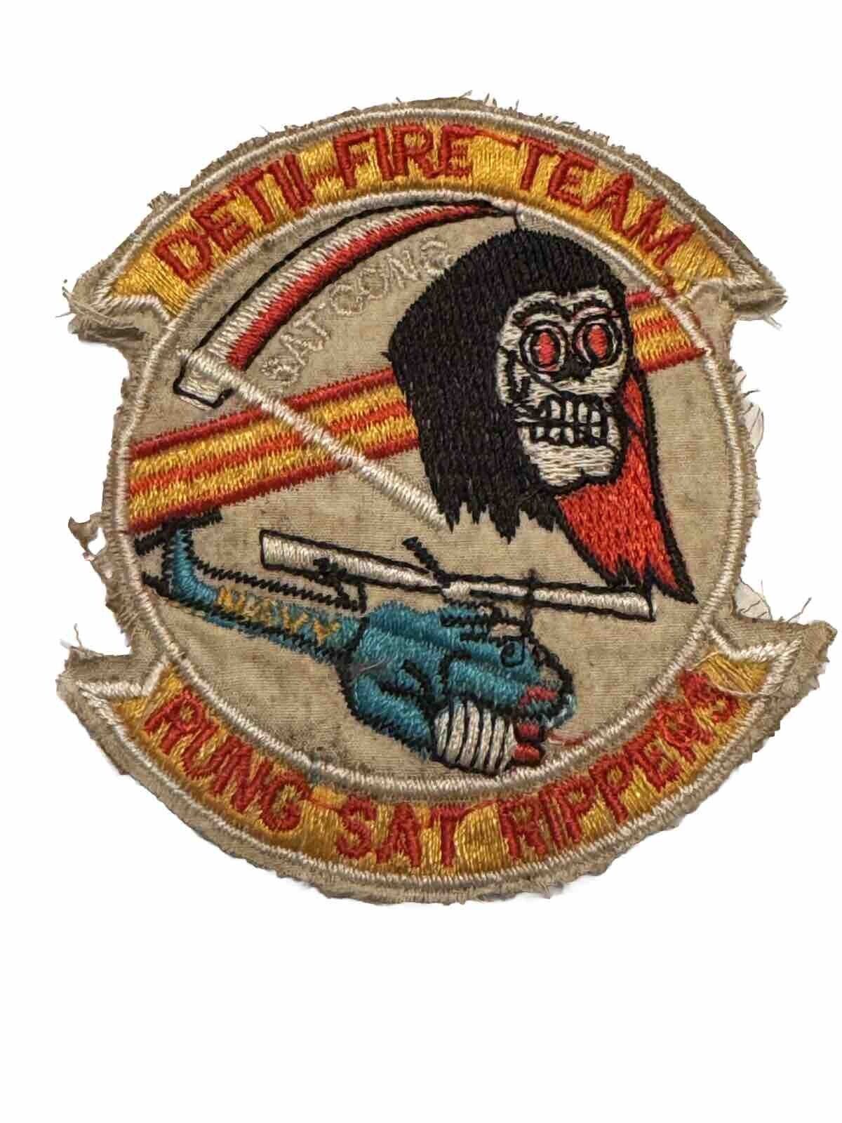 Vietnam War Patch US Navy Helicopter Detachment II Fire Team Rung Sat Rippers