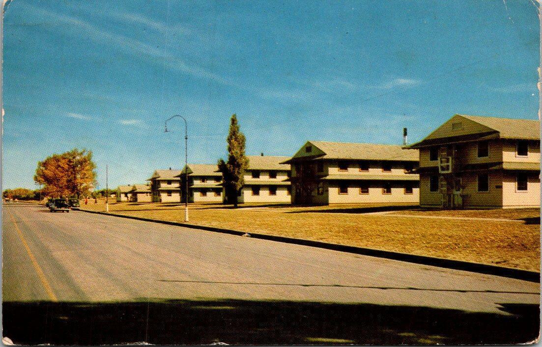 Vintage Postcard Military Barracks Fort Francis Warren Cheyenne, Wyoming WY 