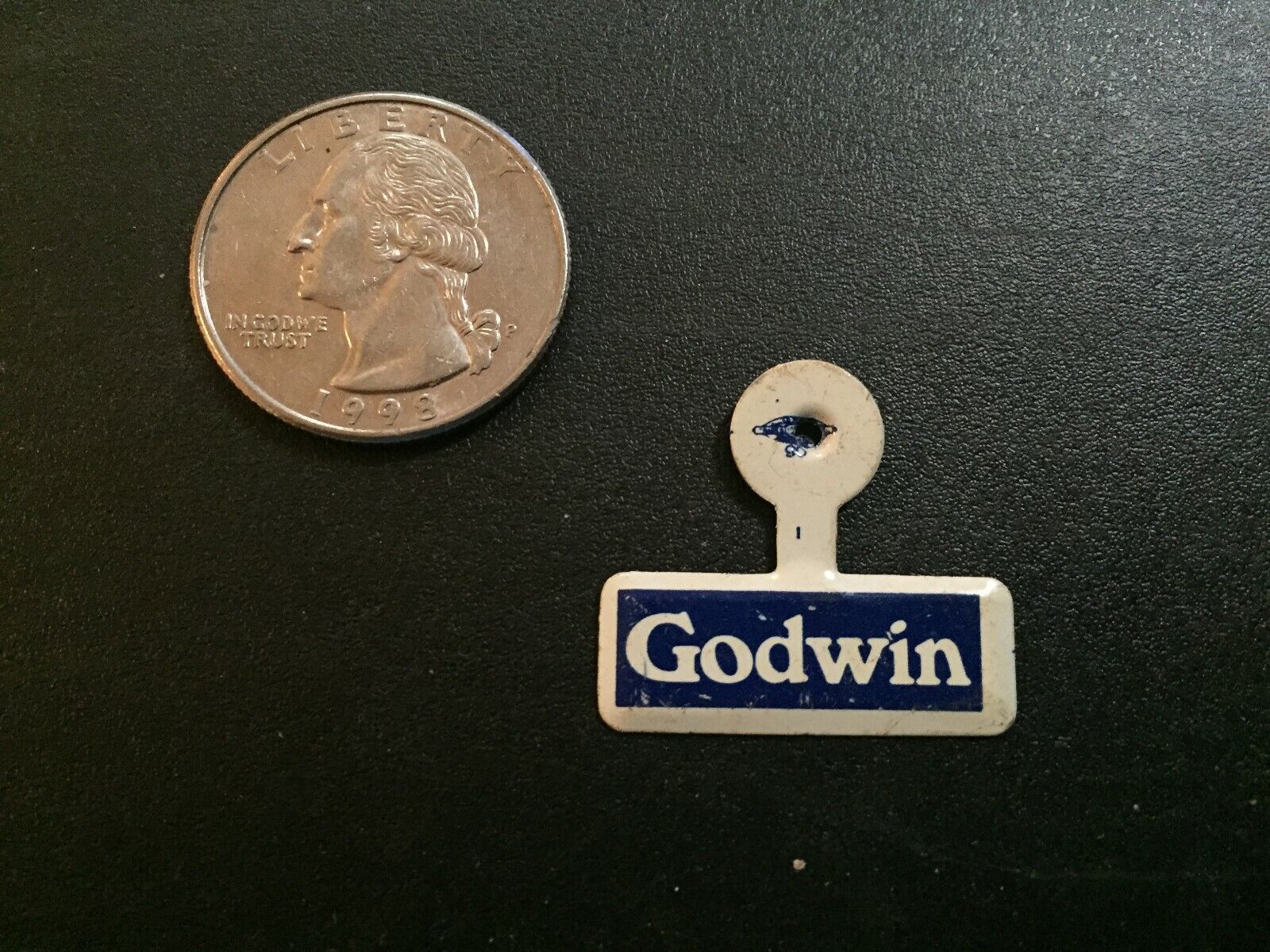 Vintage Mills Godwin Campaign Pin Back Virginia New Old Stock