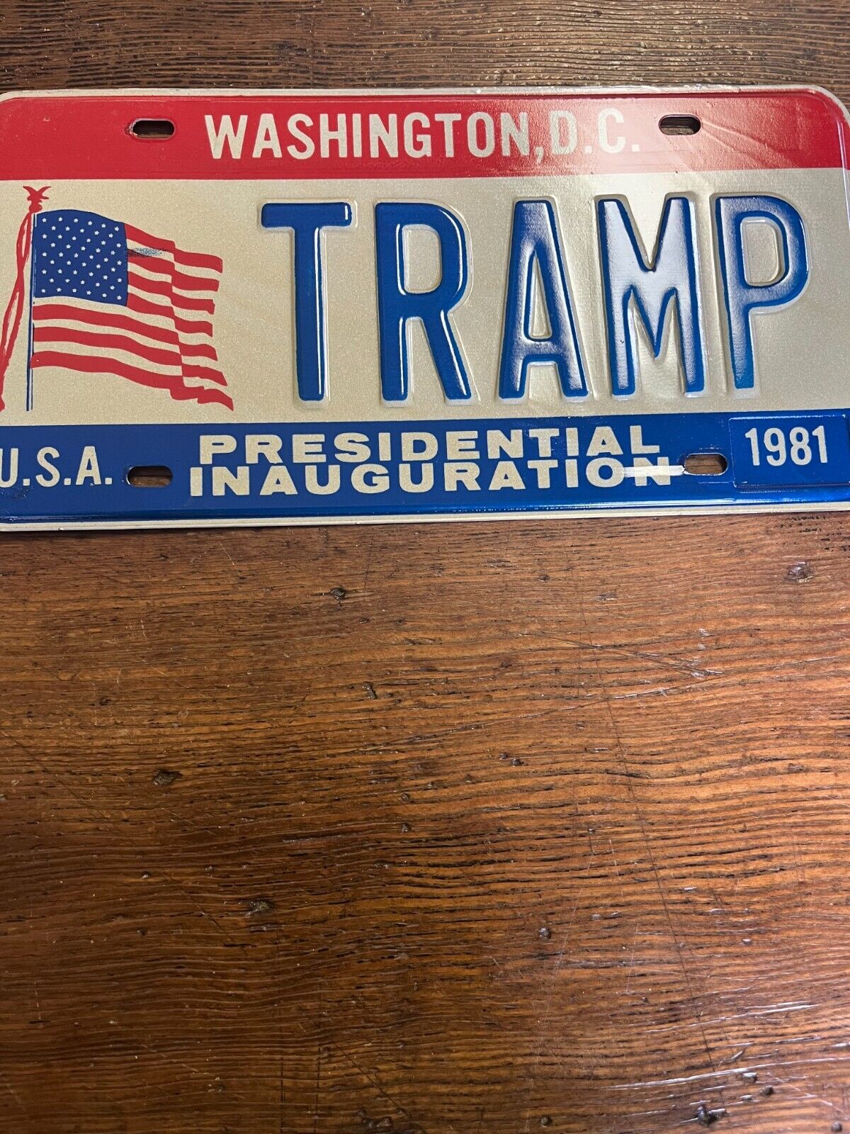 1981 Washington DC License Plate Presidential Inauguration 1981 USA NEW # TRAMP