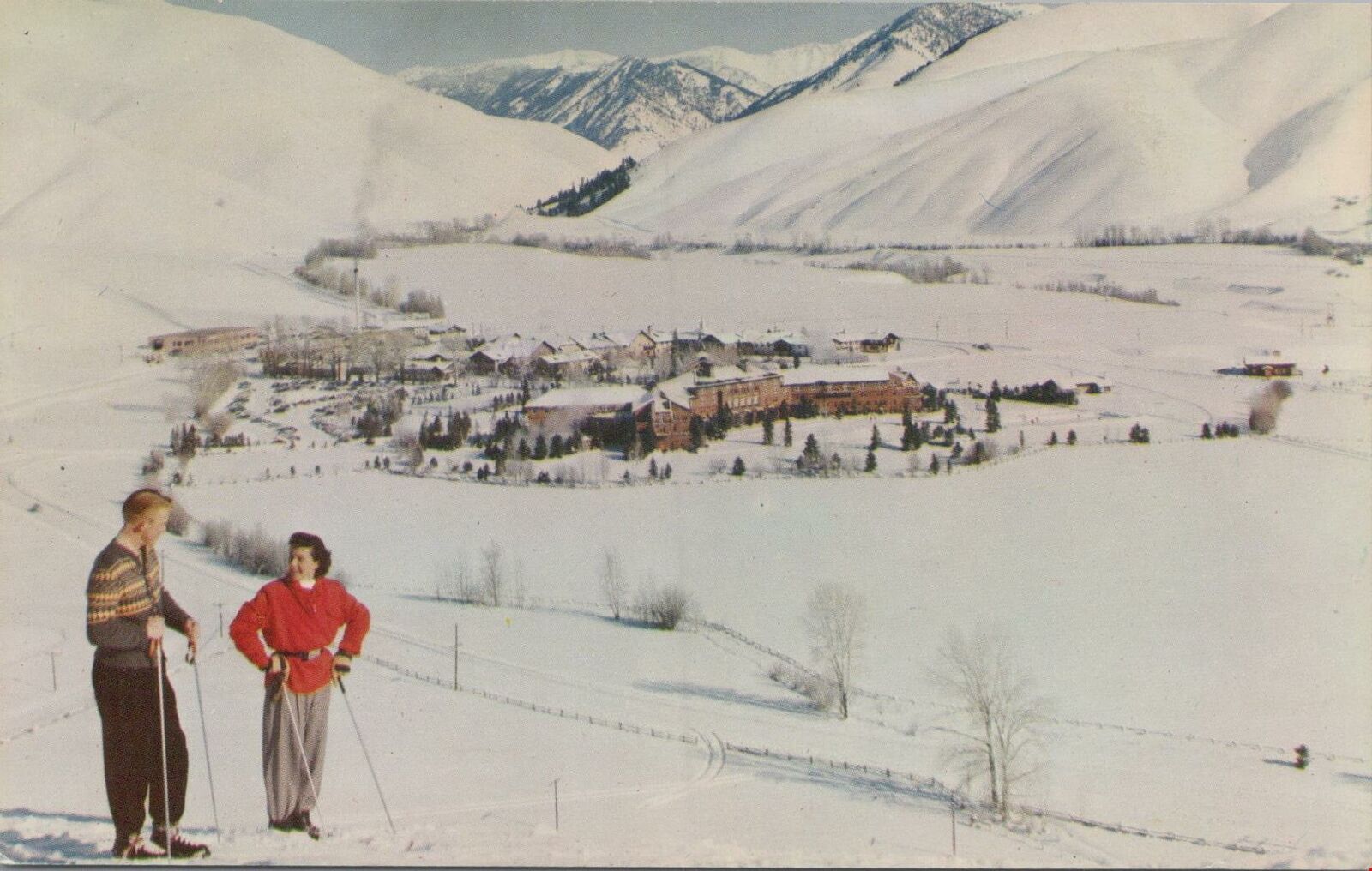 Postcard Sun Valley Idaho from Penny Mountain Skiing 