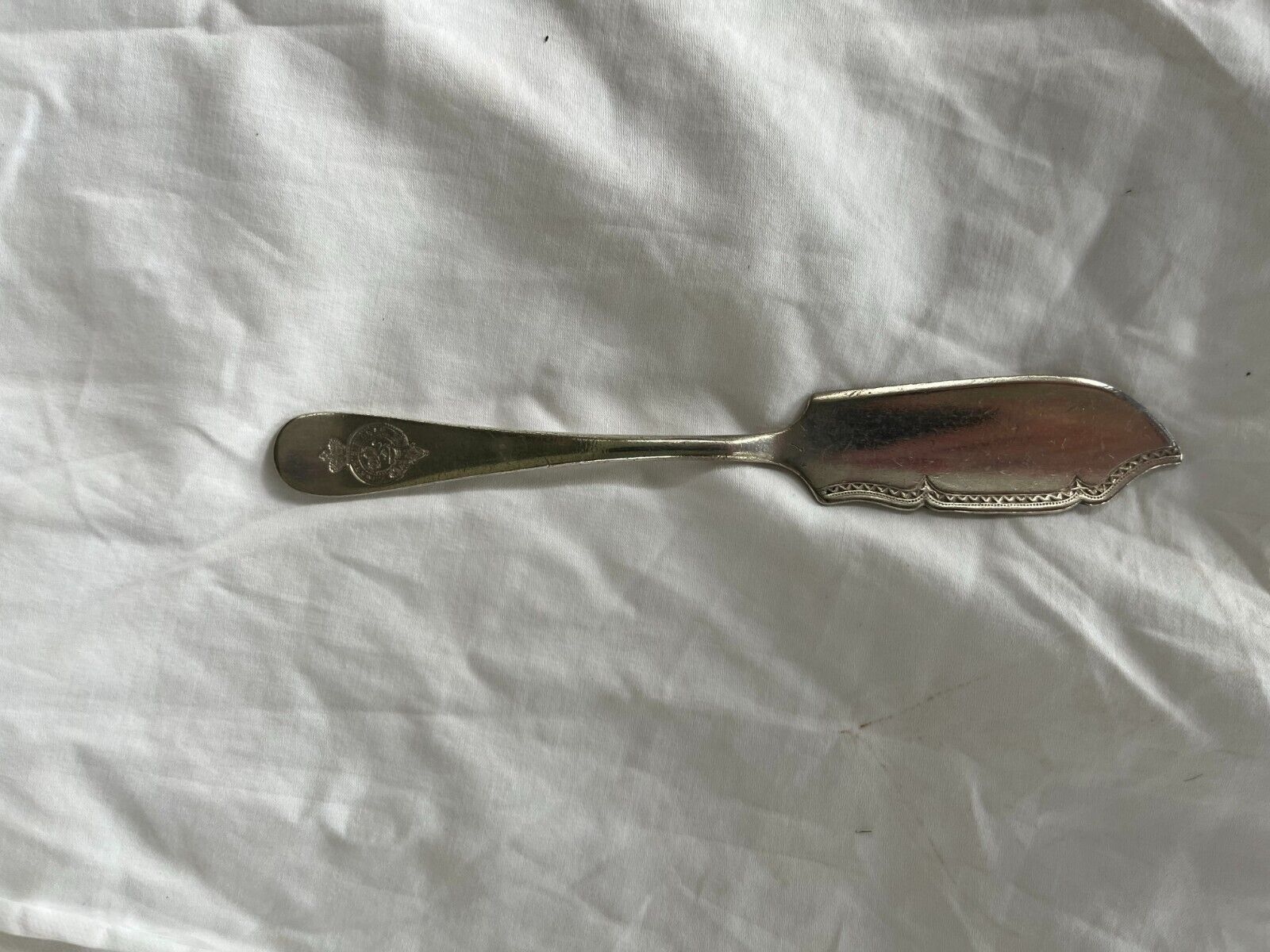 CUNARD 1ST CLASS FISH KNIFE - ELKINGTON PLATE - 1912