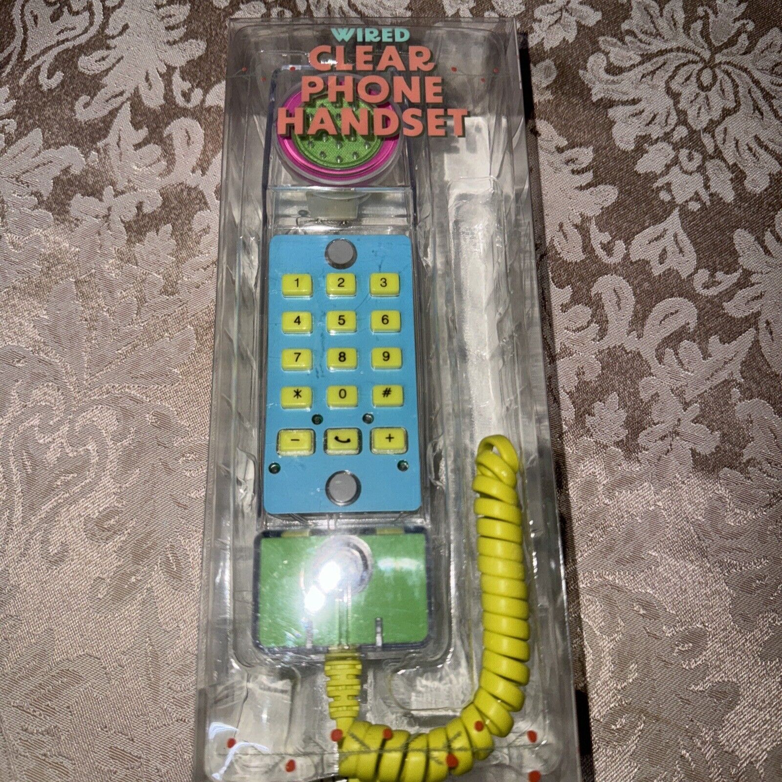 Brand New WIREDCLEAR PHONE HANDSET Retro Style Target Bullseye Limited