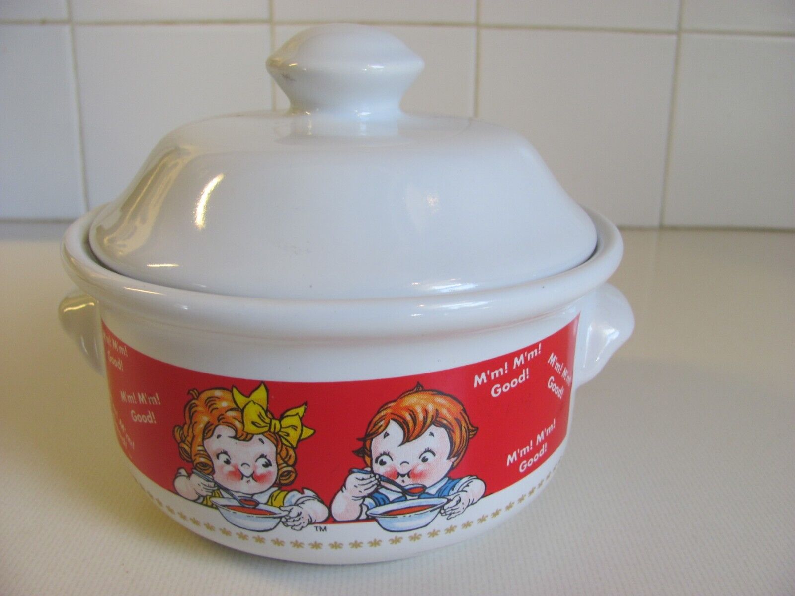 Vintage 1998 Campbell\'s Soup Kids Bowl with Lid