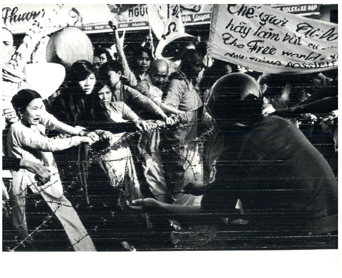 Vietnam, Buddhist Protesters in Saigon, July 1963 Vintage Silver Print T