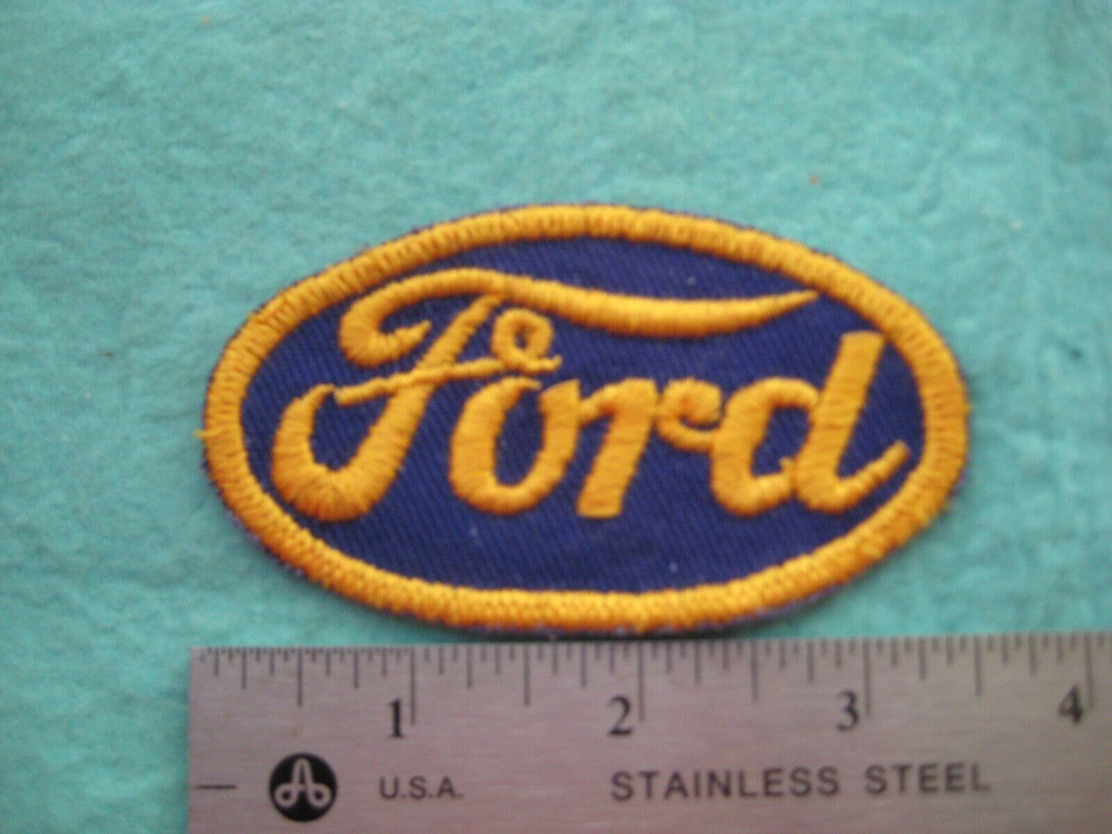 Vintage Ford Gold Oval  Service Uniform Parts Patch