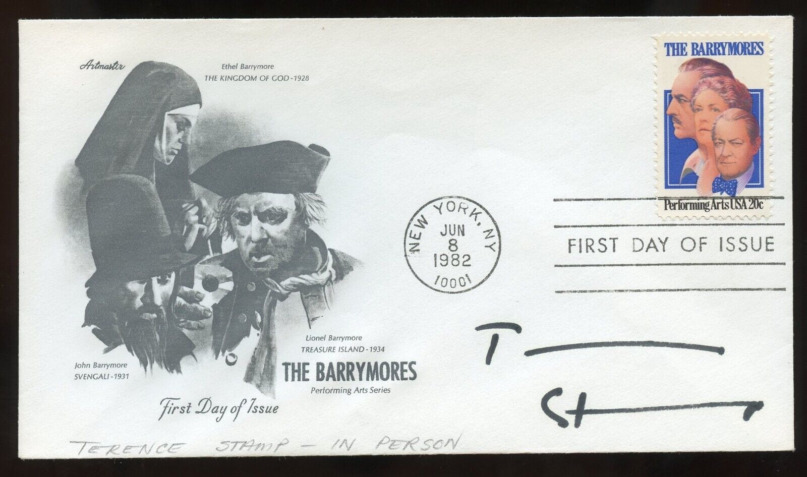 Terence Stamp signed autograph auto English Actor title role as Billy Budd FDC