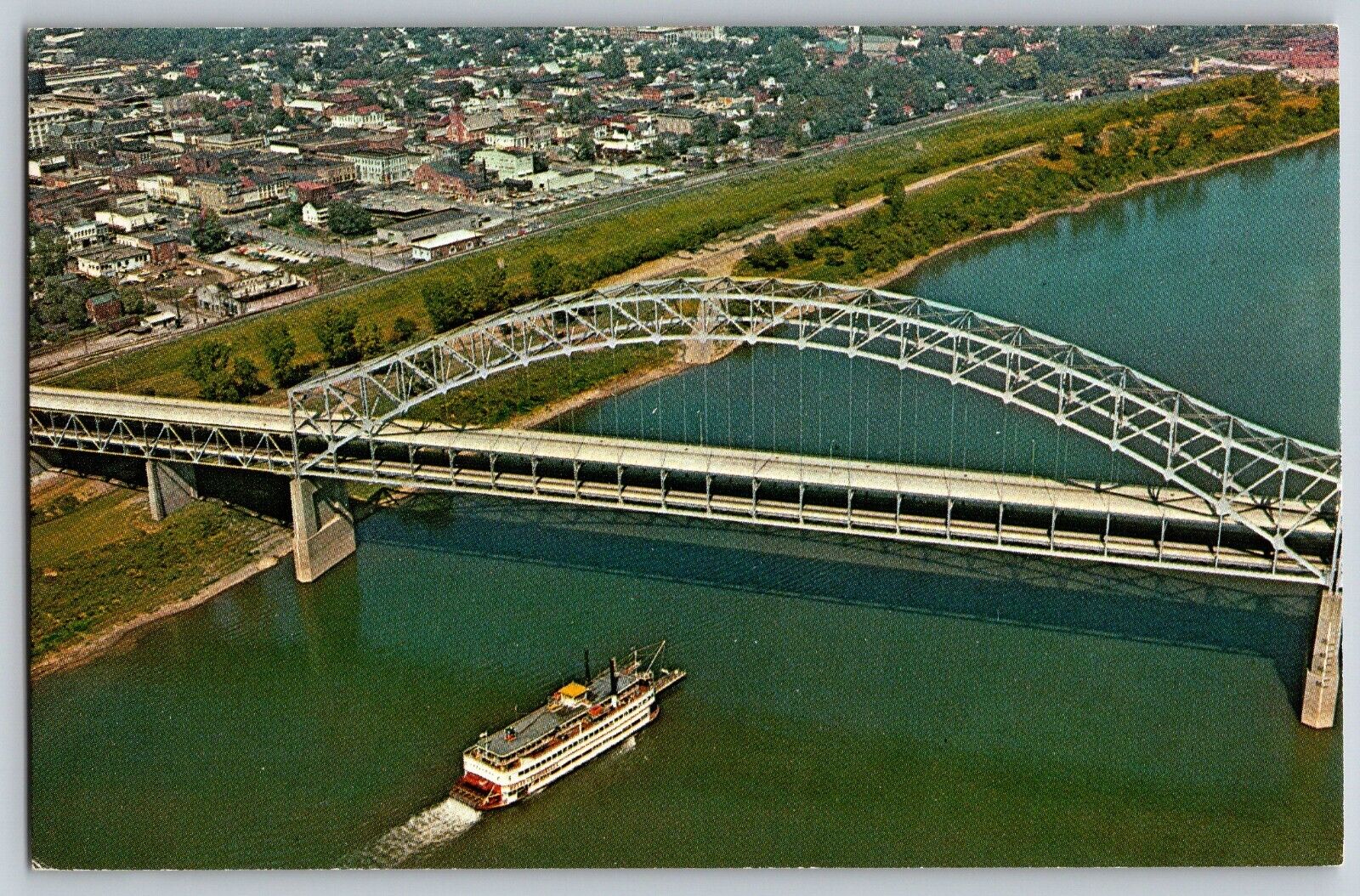 Louisville, Kentucky - The Sherman Minton Bridge - Vintage Postcard - Unposted