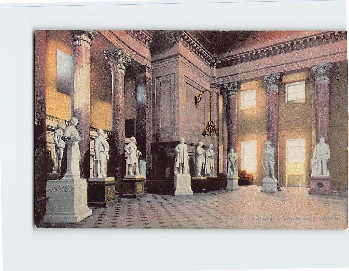 Postcard National Statuary Hall Capitol Washington DC