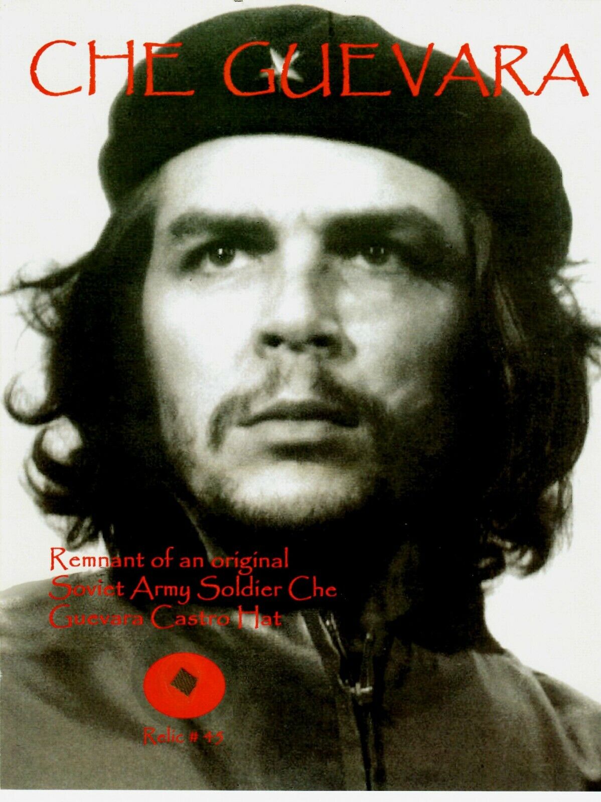 RARE “Che Guevara” Remnant of a Soviet Army Soldier Hat COA
