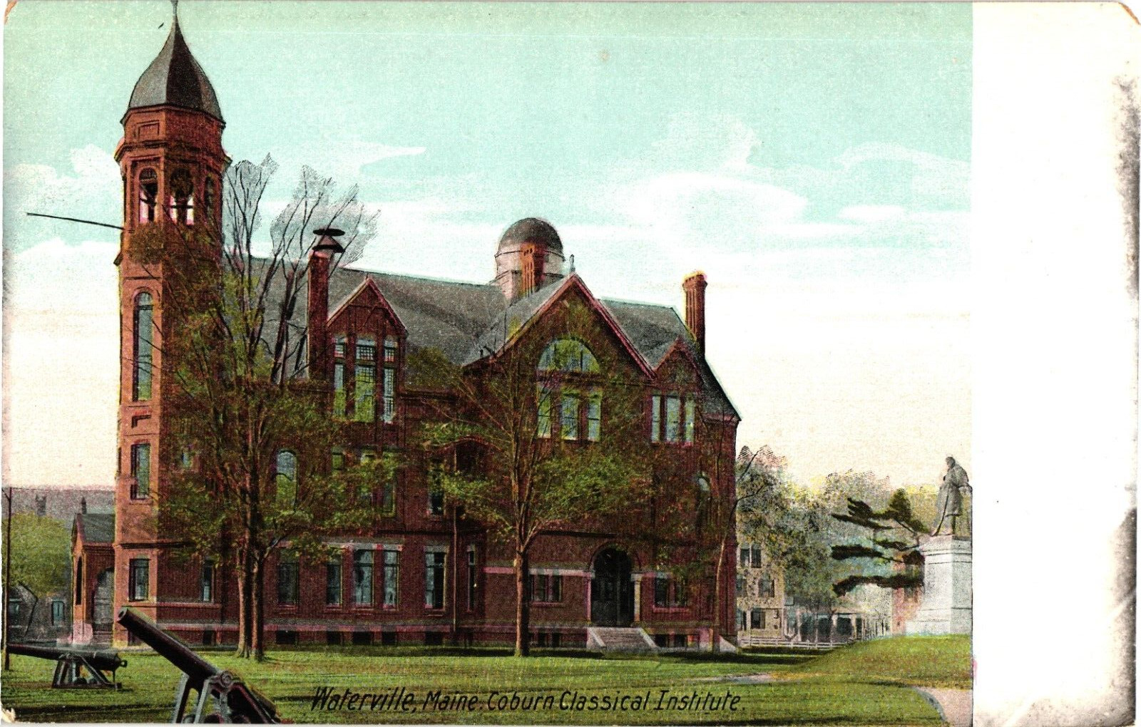 Coburn Classical Institute Waterville Maine Divided Unused Postcard c1910s