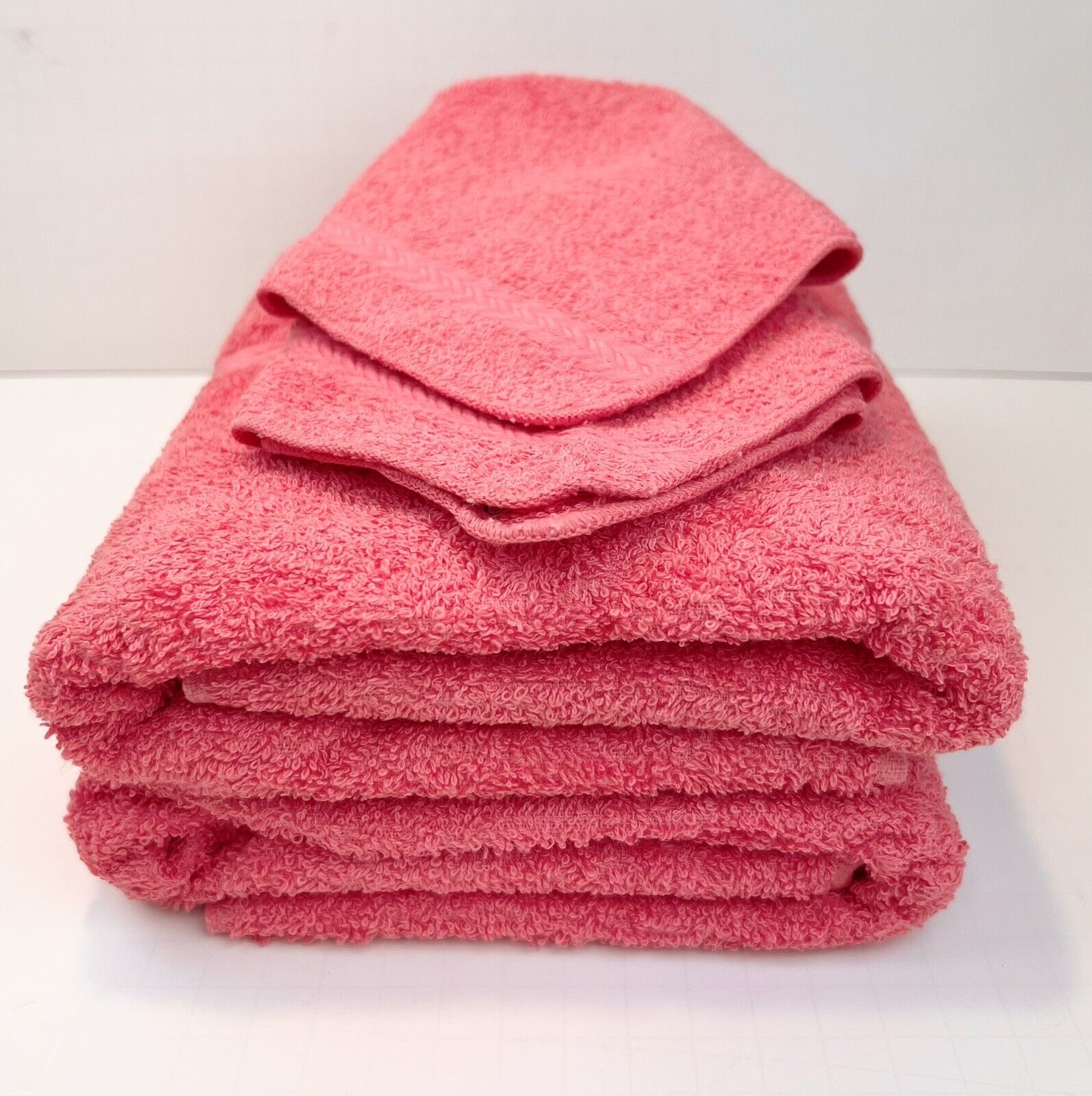 Vintage Cannon PINK MCM Bath Towels & Washcloths NWT (4 Pieces) (H)