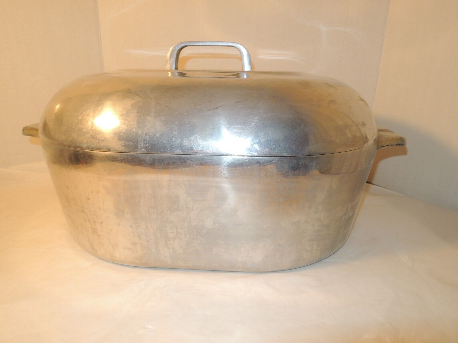 Wagner Ware Magnalite #4267 Roaster Dutch Oven 13 Quart w/ Lid + Wire Rack