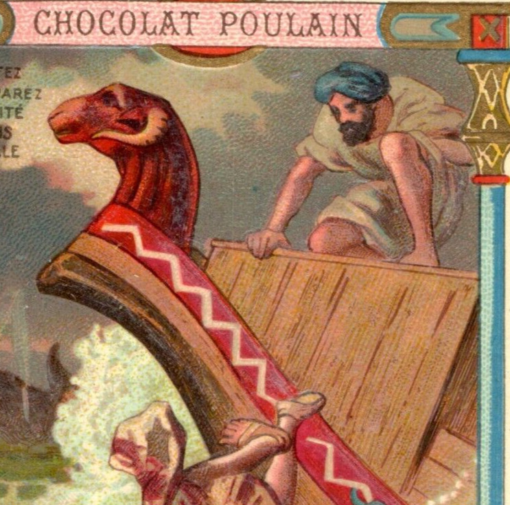 1870s-80s Chocolat Poulain Jonah & The Whale F154