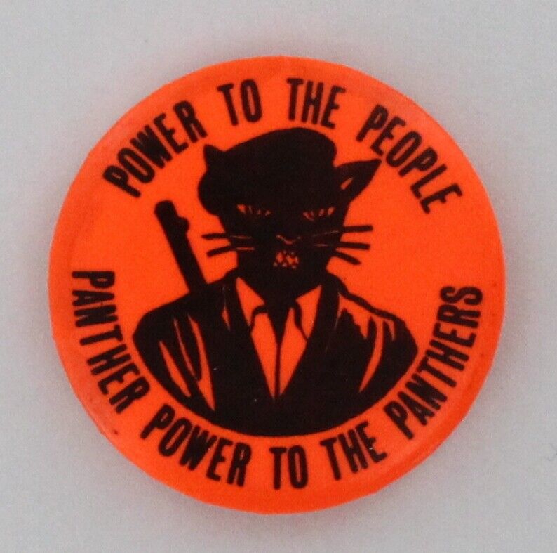 Black Panther Party For Self Defense 1967 Original 1st Armed Beret Guard Pin