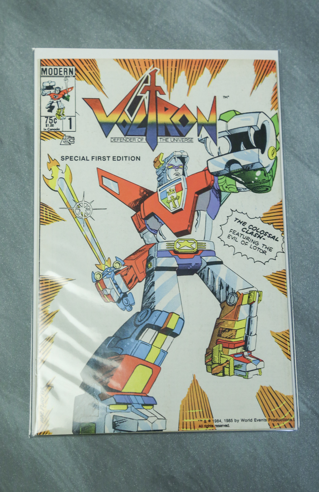 VOLTRON #1  KEY 1st APPEARANCE IN US COMICS MODERN 1985