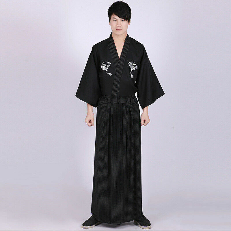 Men\'s Costume Kimono Japanese Samurai Costume Performance Clothing Kimono Hot **