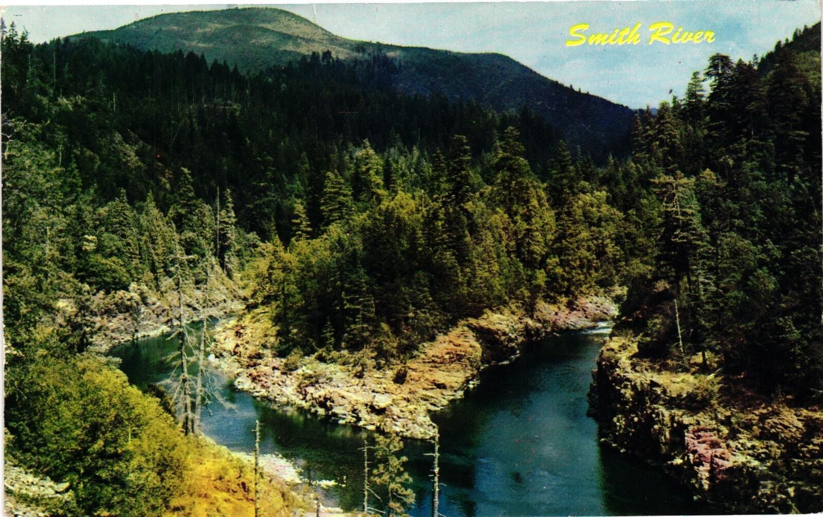 Vintage Postcard- Forks of Smith River, Crescent City, CA. 1960s